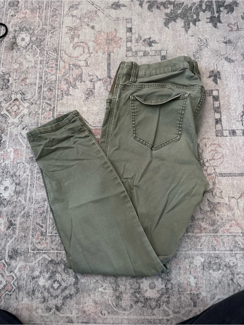 Jessica Simpson Olive-Tone Maternity Jeans